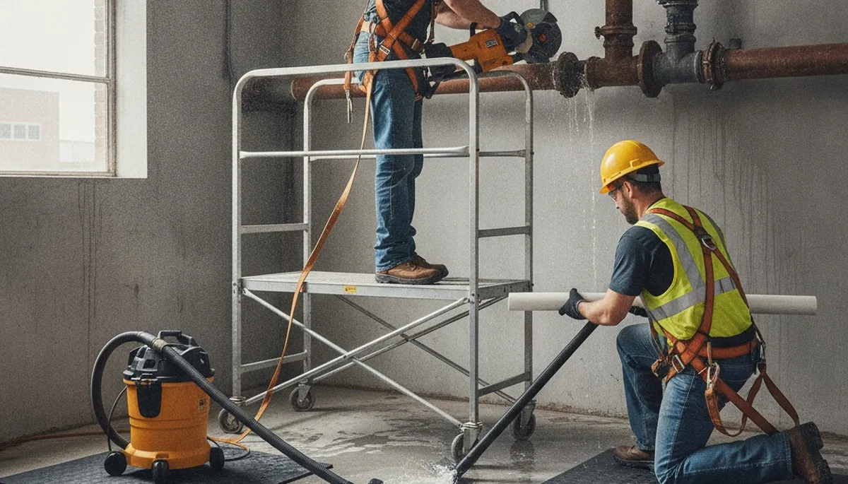 Emergency plumber in Albuquerque, NM repairing a home pipe leak
