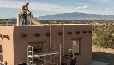 Albuquerque, NM plumbing repair technician servicing a residential pipe leak