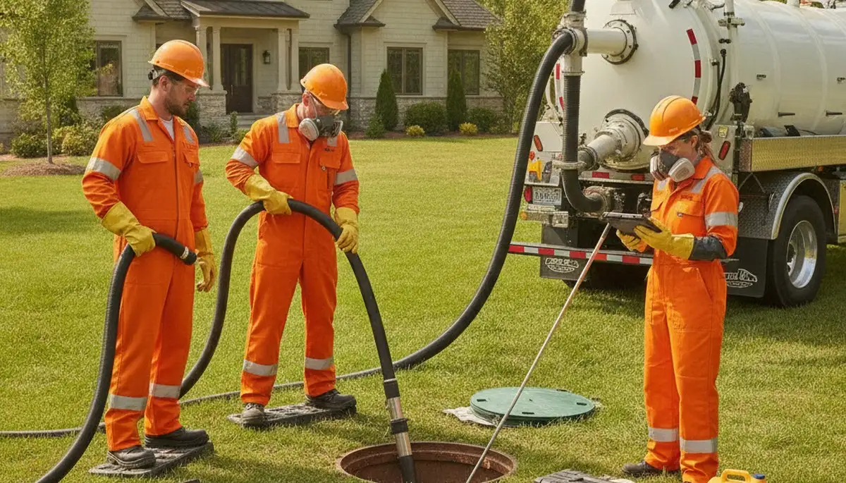 Septic tank cleaning service in Albuquerque, NM by professional plumbers