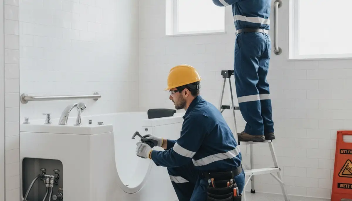 Walk-in tub installation for Albuquerque, NM homes by local plumbing repair experts